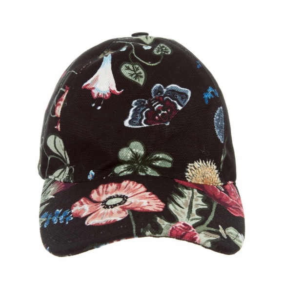 NWT Gucci Canvas Flora Knight Basebal Hat/Cap M 57 & Certificate Of Authenticity - Picture 2 of 16